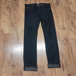 Naked & Famous Skinny Guy Deep Indigo Stretch Selvedge Jeans Size 34